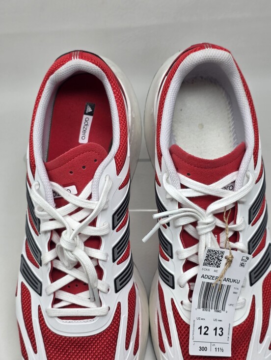 Adidas Adizero Aruku JI0308 Running Shoes Red White Black Men\'s Size 12 New main image 5